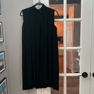 Saba Black Midi Dress high neck, sleeveless size M EUC